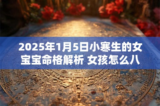 2025年1月5日小寒生的女宝宝命格解析 女孩怎么八字取名