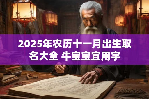 2025年农历十一月出生取名大全 牛宝宝宜用字 2025年农历十一月出生取名大全 牛宝宝宜用字