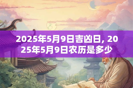 2025年5月9日吉凶日, 2025年5月9日农历是多少