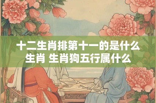 十二生肖排第十一的是什么生肖 生肖狗五行属什么