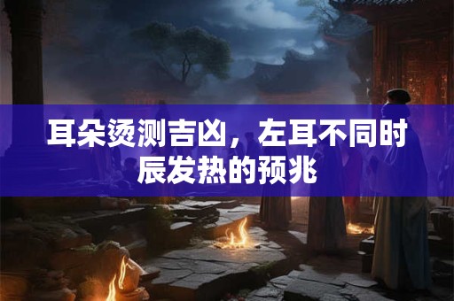 耳朵烫测吉凶，左耳不同时辰发热的预兆