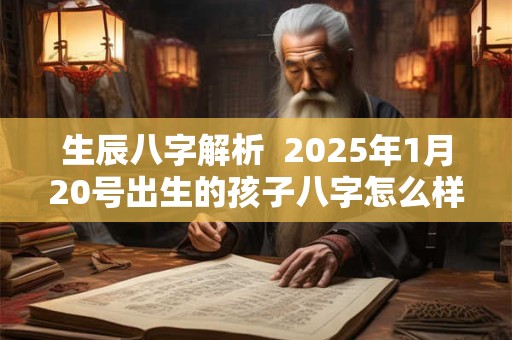 生辰八字解析  2025年1月20号出生的孩子八字怎么样