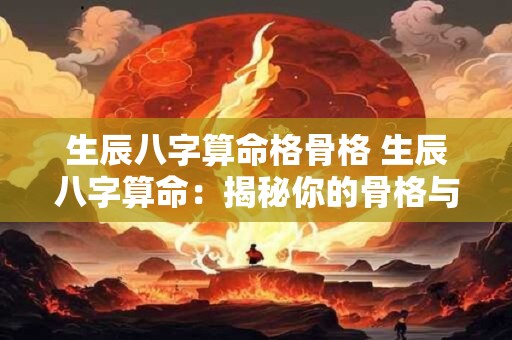 生辰八字算命格骨格 生辰八字算命：揭秘你的骨格与命运！