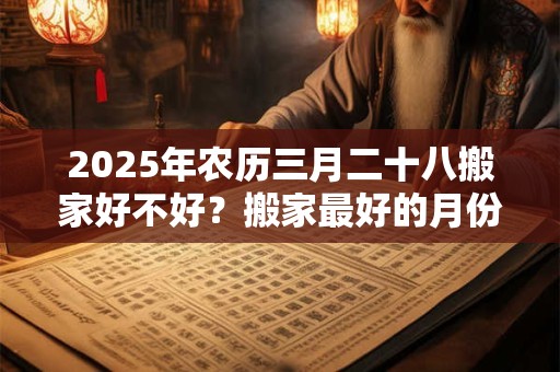 2025年农历三月二十八搬家好不好？搬家最好的月份