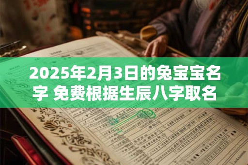 2025年2月3日的兔宝宝名字 免费根据生辰八字取名