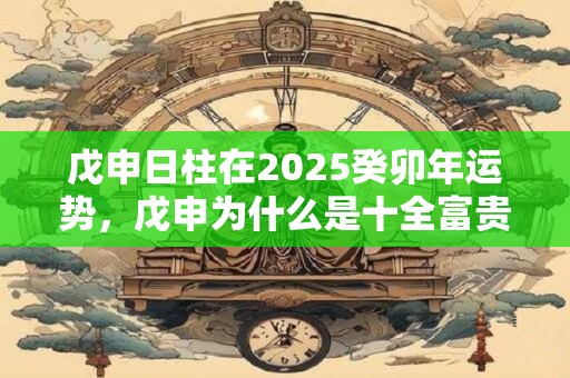 戊申日柱在2025癸卯年运势，戊申为什么是十全富贵日？