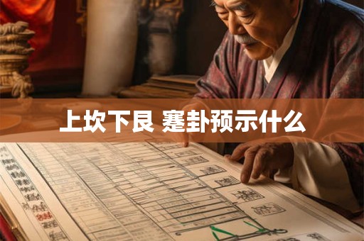 上坎下艮 蹇卦预示什么
