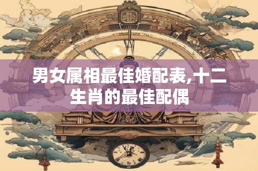 男女属相最佳婚配表,十二生肖的最佳配偶