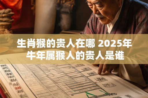 生肖猴的贵人在哪 2025年 牛年属猴人的贵人是谁