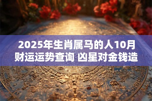 2025年生肖属马的人10月财运运势查询 凶星对金钱造成威胁