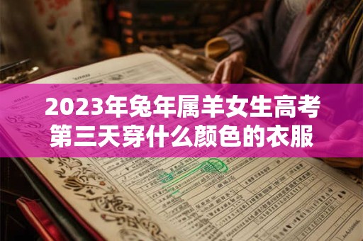 2023年兔年属羊女生高考第三天穿什么颜色的衣服