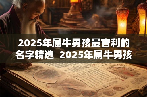 2025年属牛男孩最吉利的名字精选  2025年属牛男孩最吉利的名字
