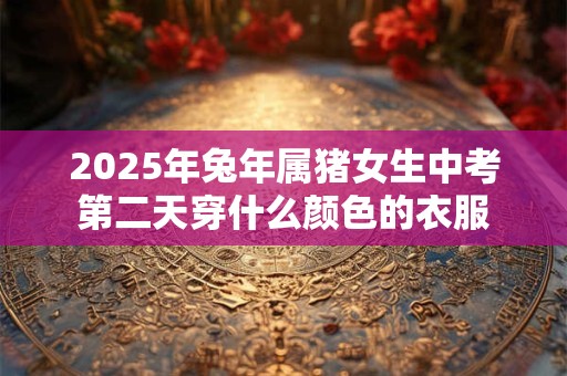 2025年兔年属猪女生中考第二天穿什么颜色的衣服
