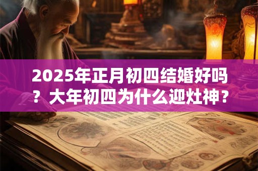 2026年正月初四结婚好吗？大年初四为什么迎灶神？