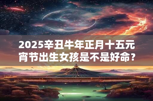 2025辛丑牛年正月十五元宵节出生女孩是不是好命？