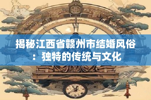 揭秘江西省赣州市结婚风俗：独特的传统与文化