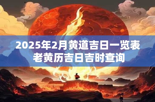 2025年2月黄道吉日一览表 老黄历吉日吉时查询