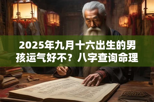 2025年九月十六出生的男孩运气好不？八字查询命理