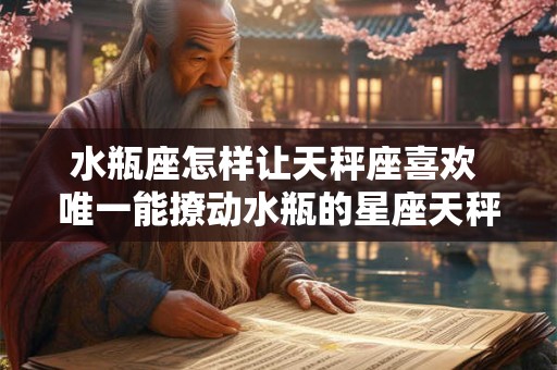 水瓶座怎样让天秤座喜欢 唯一能撩动水瓶的星座天秤座