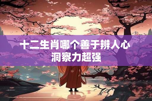 十二生肖哪个善于辨人心 洞察力超强