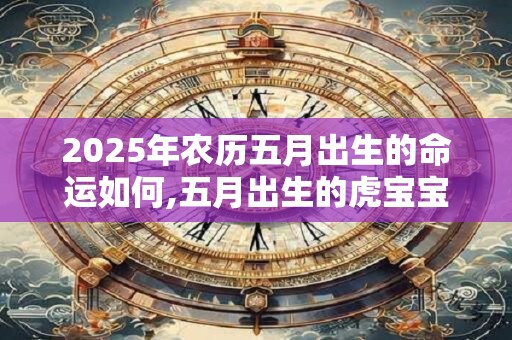 2025年农历五月出生的命运如何,五月出生的虎宝宝好不好？