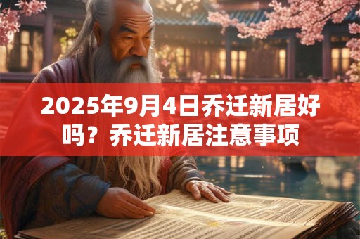 2025年9月4日乔迁新居好吗？乔迁新居注意事项