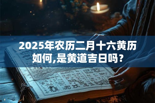 2025年农历二月十六黄历如何,是黄道吉日吗？