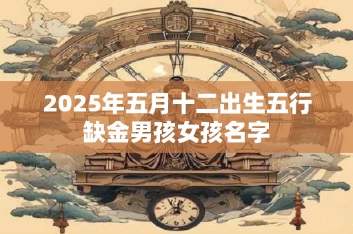 2025年五月十二出生五行缺金男孩女孩名字