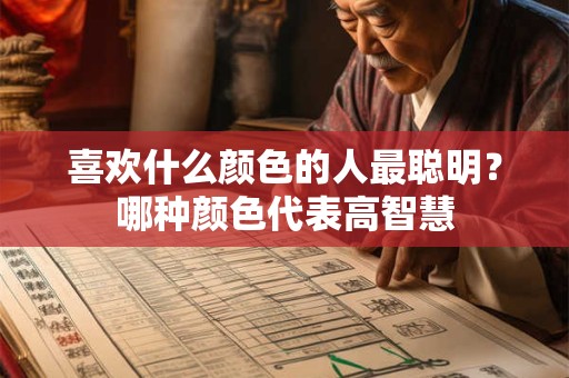 喜欢什么颜色的人最聪明？哪种颜色代表高智慧