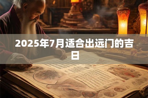 2025年7月适合出远门的吉日