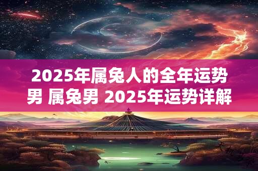 2025年属兔人的全年运势男 属兔男 2025年运势详解