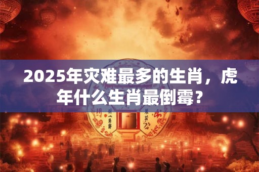 2025年灾难最多的生肖，虎年什么生肖最倒霉？