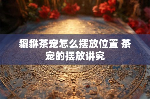 貔貅茶宠怎么摆放位置 茶宠的摆放讲究