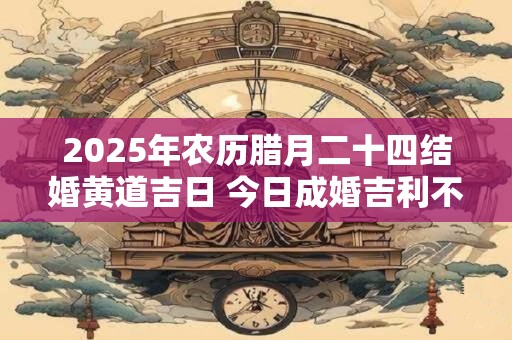 2025年农历腊月二十四结婚黄道吉日 今日成婚吉利不
