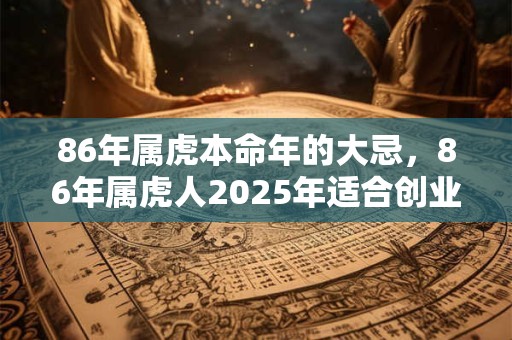 86年属虎本命年的大忌，86年属虎人2025年适合创业吗？