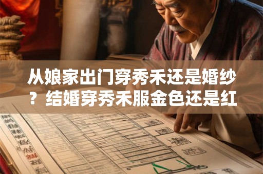 从娘家出门穿秀禾还是婚纱？结婚穿秀禾服金色还是红色好？