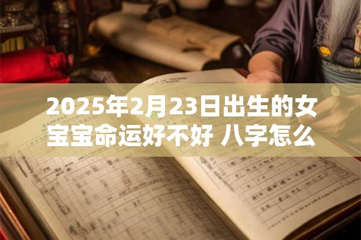 详细阅读:2025年2月23日出生的女宝宝命运好不好 八字怎么样 2025年2月23日出生的女宝宝命运好不好 八字怎么样