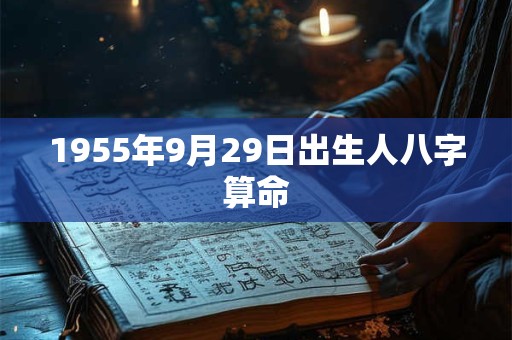 1955年9月29日出生人八字算命