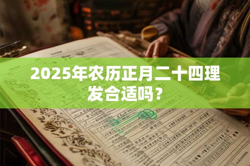 2026年农历正月二十四理发合适吗？