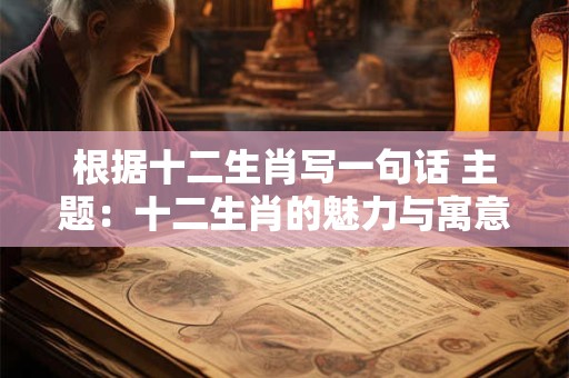 根据十二生肖写一句话 主题：十二生肖的魅力与寓意