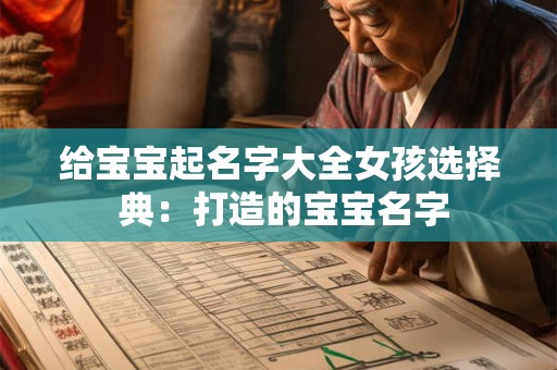给宝宝起名字大全女孩选择 典：打造的宝宝名字