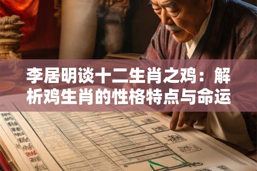 李居明谈十二生肖之鸡：解析鸡生肖的性格特点与命运玄机