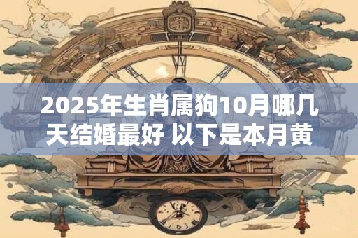 2025年生肖属狗10月哪几天结婚最好 以下是本月黄道吉日