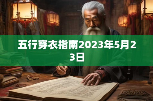 五行穿衣指南2023年5月23日