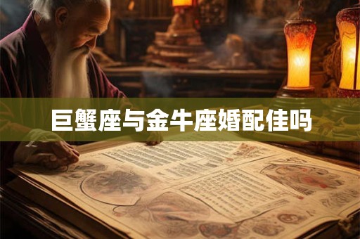 巨蟹座与金牛座婚配佳吗