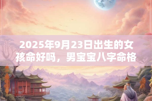 2025年9月23日出生的女孩命好吗，男宝宝八字命格