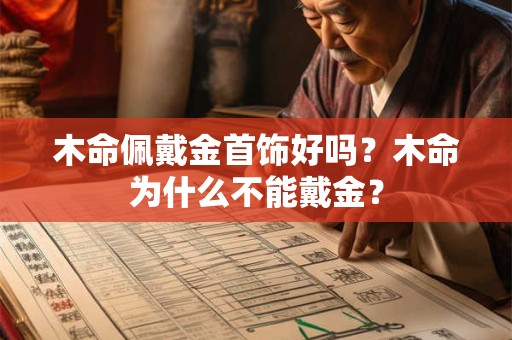 木命佩戴金首饰好吗？木命为什么不能戴金？