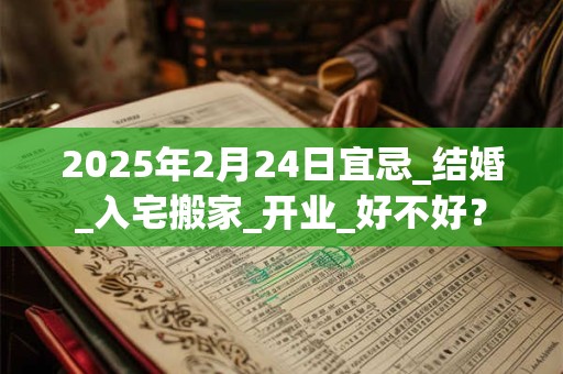 2025年2月24日宜忌_结婚_入宅搬家_开业_好不好？