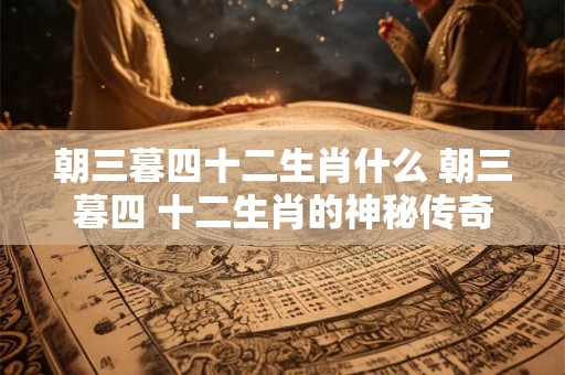 朝三暮四十二生肖什么 朝三暮四 十二生肖的神秘传奇！