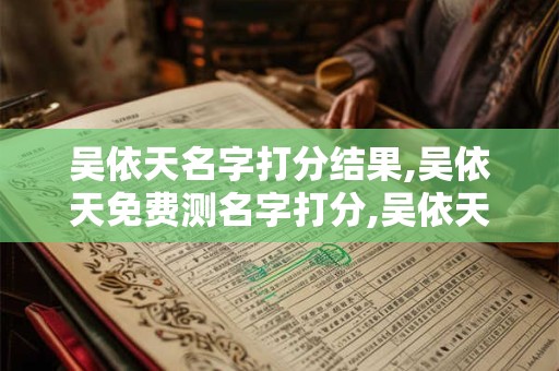 吴依天名字打分结果,吴依天免费测名字打分,吴依天周易免费测名字打分